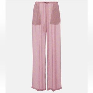 Dries Van Noten Print Wide Leg Pants